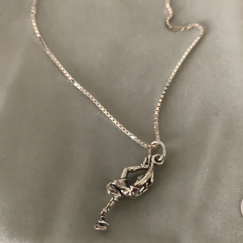 NWT Sterling Silver Skater Necklace (Beillmann)